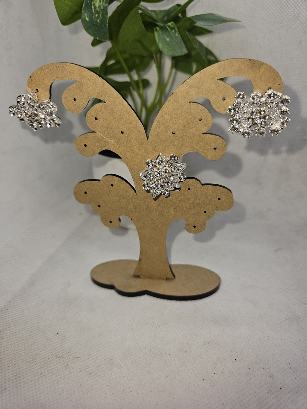 Rhinestone Cluster Pin Set - Silver Sparkle